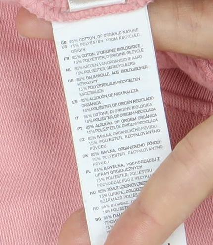 The Color of Space Womens Pink XL Sweatshirt Cotton Blend