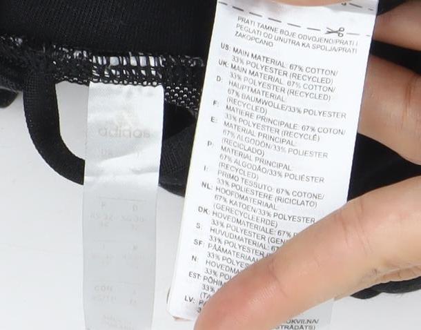 Adidas Women Black Full Zip Hoodie Jacket Size M Sportswear