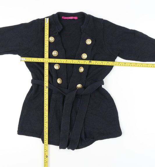 Womens UK Size 10 River Island Black Cardigan Jumper