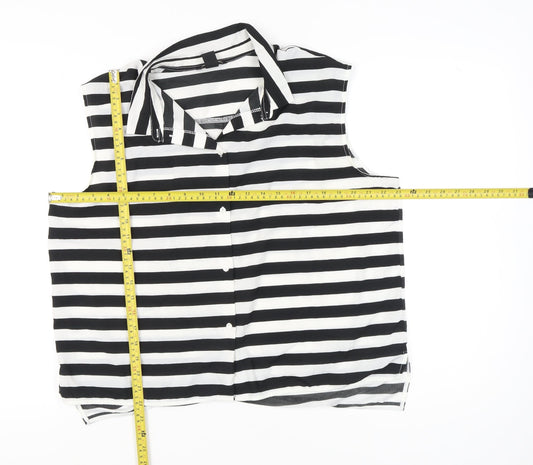 Womens UK Size L H&M Multicoloured Basic Button-Up
