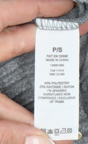 Garage Women’s Grey Jogger Trousers Size S Elastic Waist Knit