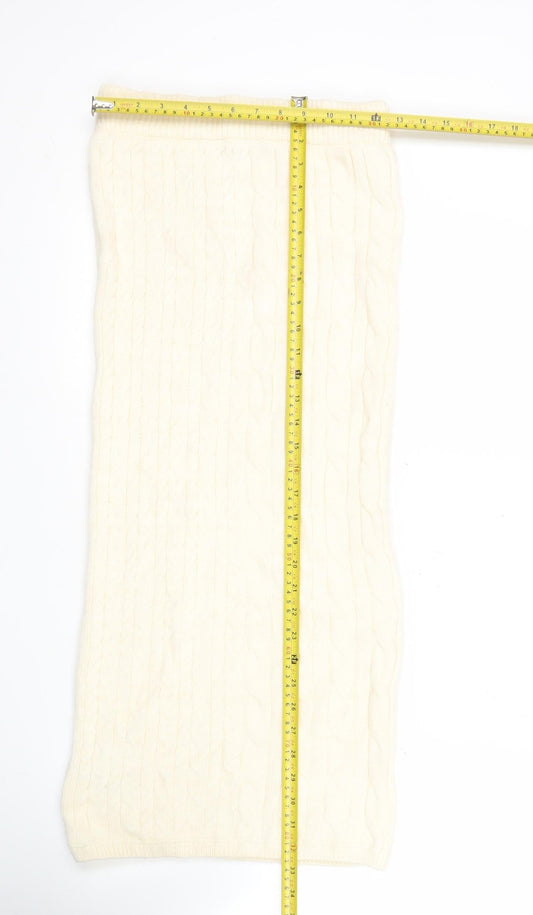 Marks and Spencer Women’s Ivory Knit Midi Pencil Skirt Size S