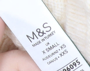 Marks and Spencer Women’s Ivory Cable Knit Midi Pencil Skirt XS