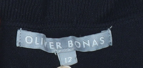 Womens UK Size 12 Oliver Bonas Black Pullover Jumper