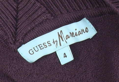 Guess by Marciano Women’s Purple Merino Wool Tunic Jumper Size 8