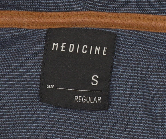 Medicine Men’s Blue Full Zip Hoodie Size S Regular Fit Cotton Blend