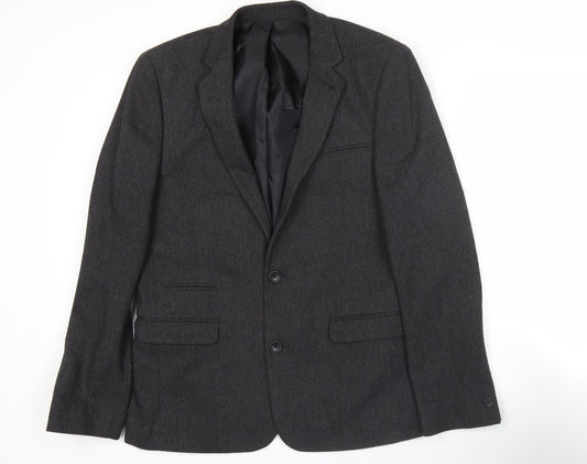 Mens UK Size 38 ASOS Regular Grey Suit Jacket