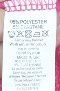 Pink Vanilla Womens Pink Bodycon Halter Ruched Dress Size 12