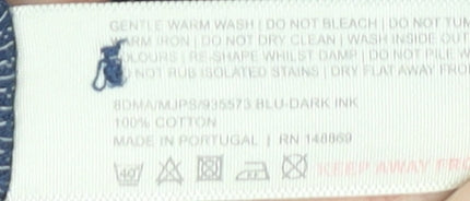 Copper & Black Men’s Blue XL Cotton Polo Shirt Short Sleeve Casual