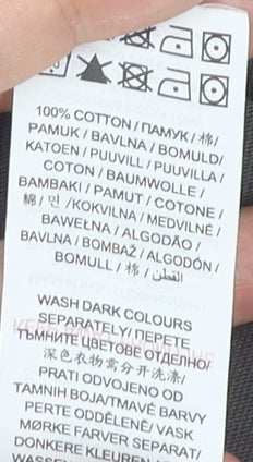 MP Men Grey Cotton Crew Neck Short Sleeve T-Shirt Size M