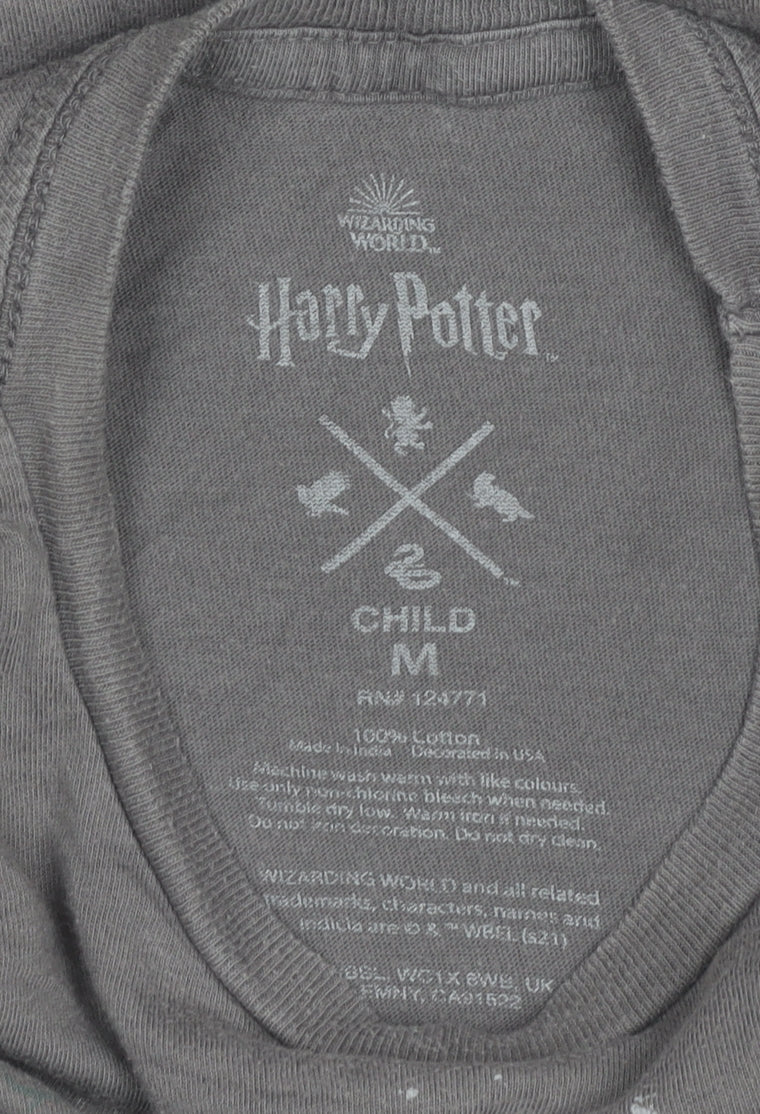 Teens UK Size 10 Harry Potter Grey Basic T-Shirt