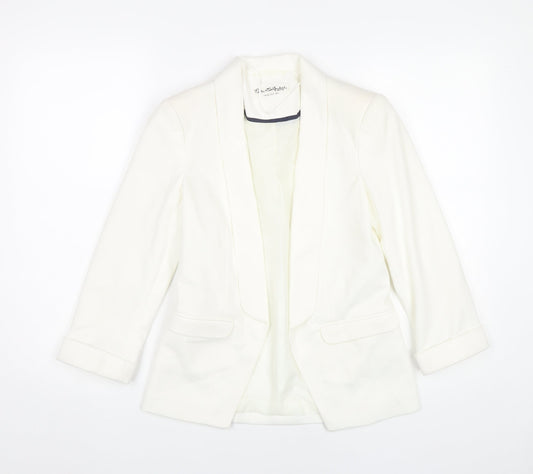 Womens UK Size 6 Miss Selfridge White Basic Jacket