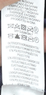 Primark Men’s Blue Checked Slim Fit Blazer Jacket 38L Notch Lapel