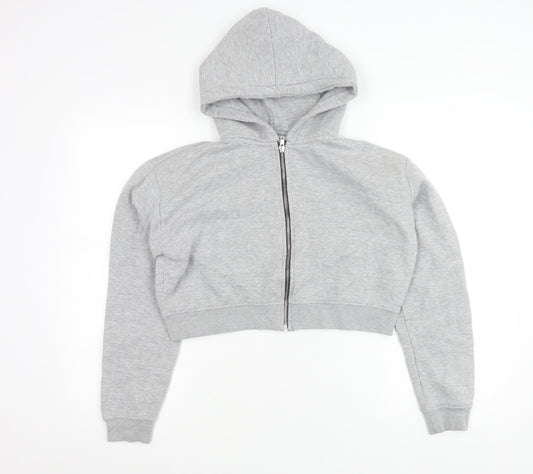 Womens UK Size L PRETTYLITTLETHING Grey Basic Jacket
