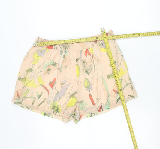 H&M Women’s Multicoloured Floral Culotte Shorts Size 10