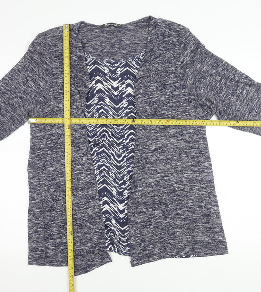 Womens UK Size 20 Bonmarché Blue Cardigan Jumper
