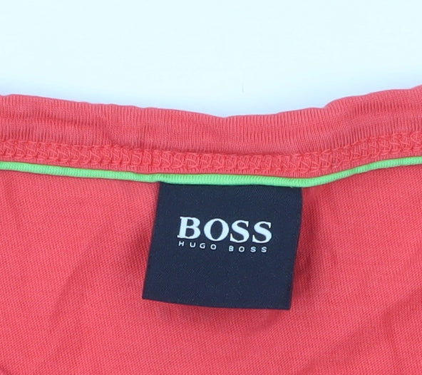 Mens UK Size S HUGO BOSS Red T-Shirt
