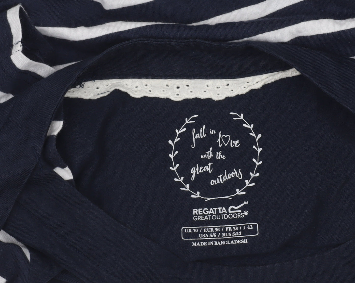 Womens UK Size 10 Regatta Blue Basic T-Shirt
