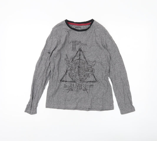 George Boys Harry Potter Grey Long Sleeve T-Shirt 11-12 Years