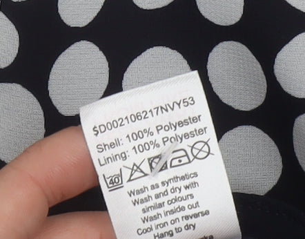 Bm Collection Women’s Blue Polka Dot Ruffle Skirt Size 24