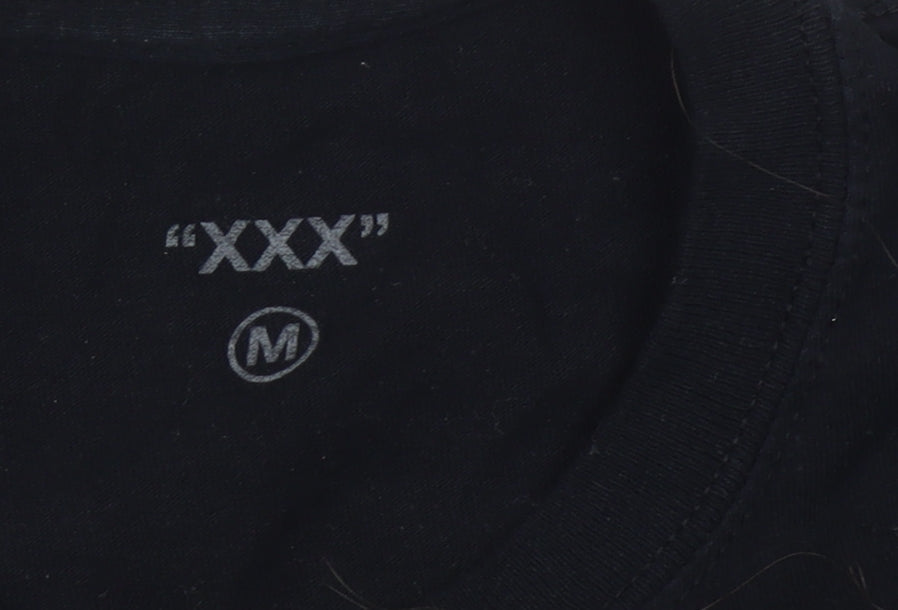 XXX Unisex Adults Black Graphic Music T-Shirt Size M