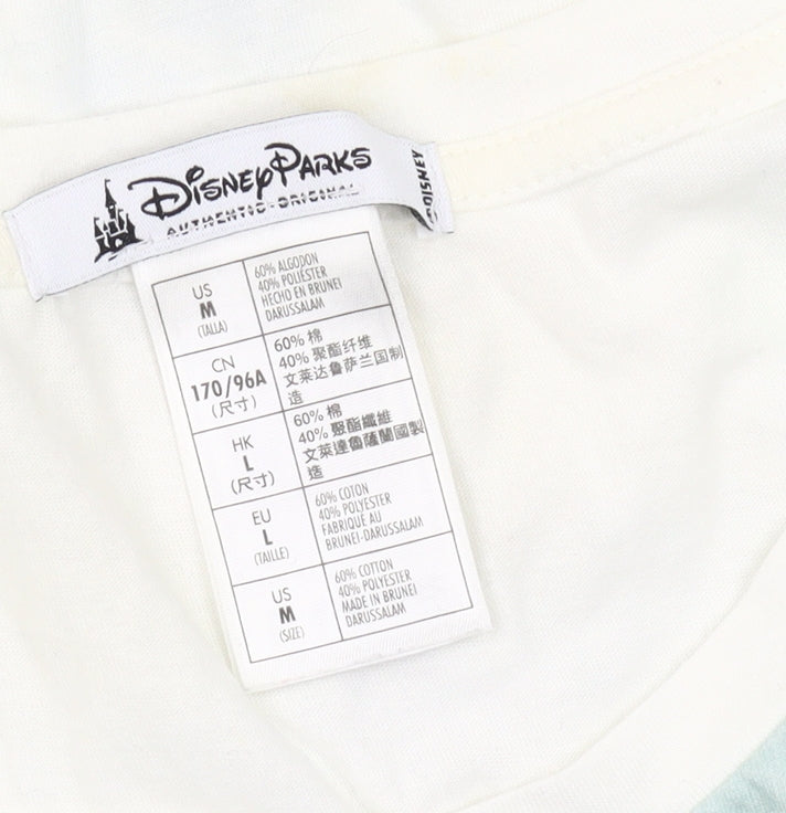 Disney Parks Womens Multicoloured T-Shirt Size 14 Mickey Minnie Tropical