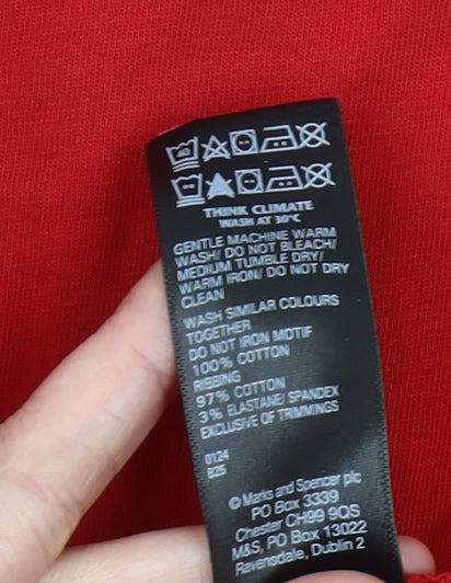 Marks and Spencer Men’s Red 3XL Euro 2024 England T-Shirt