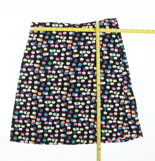 Motel Womens Multicoloured A-Line Skirt Size 12 Retro Festival