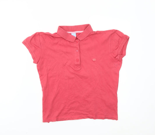Womens UK Size XL Champion Red Basic Polo