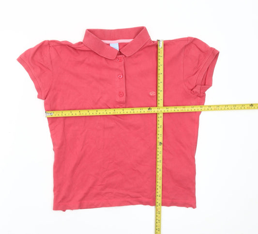 Womens UK Size XL Champion Red Basic Polo