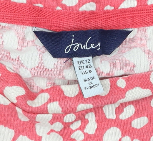 Womens UK Size 12 Joules Pink Tunic Blouse