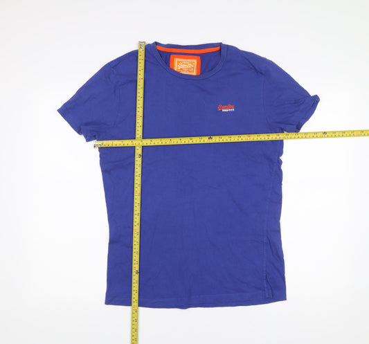 Superdry Men’s Blue Medium Crew Neck Short Sleeve T-Shirt