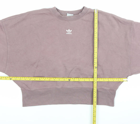Adidas Women Purple Size 10 Crew Neck Pullover Sweatshirt
