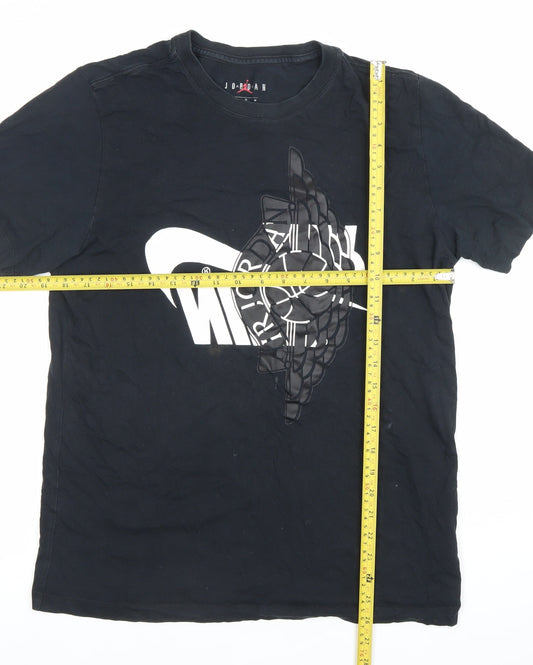 Jordan Men Black M Graphic Print Sports T-Shirt