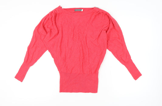 Womens UK Size XS Mint Velvet Pink Pullover Jumper