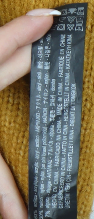 Womens UK Size S Zara Yellow Pullover Jumper