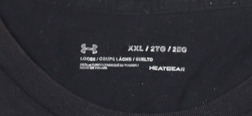 Under Armour Men’s Black 2XL Graphic Logo Sports T-Shirt
