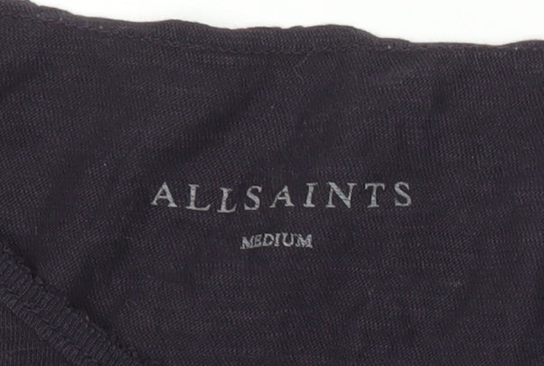 Mens UK Size M AllSaints Black T-Shirt