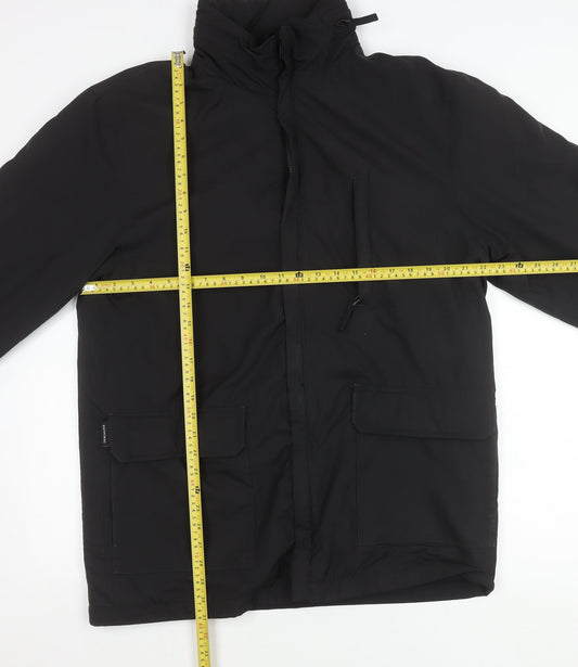 Mens UK Size S Dannimac Black Parka Coat