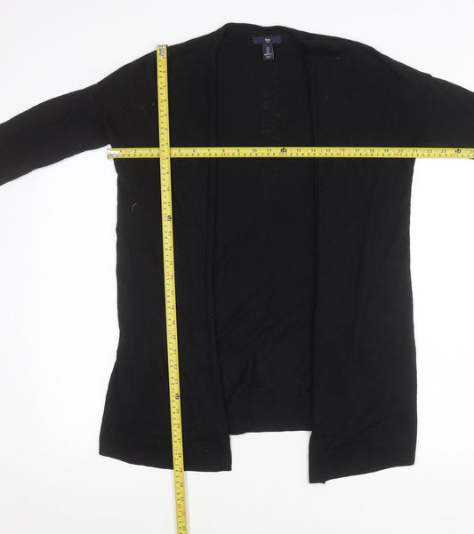 Gap Womens Black Cotton Blend Long Sleeve Cardigan UK S