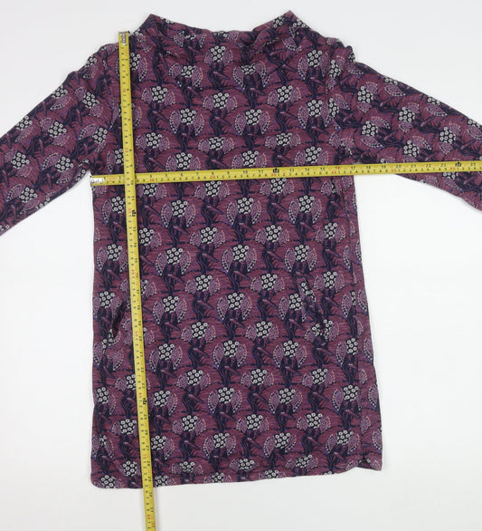 Womens UK Size 10 Weird Fish Multicoloured Tunic Blouse