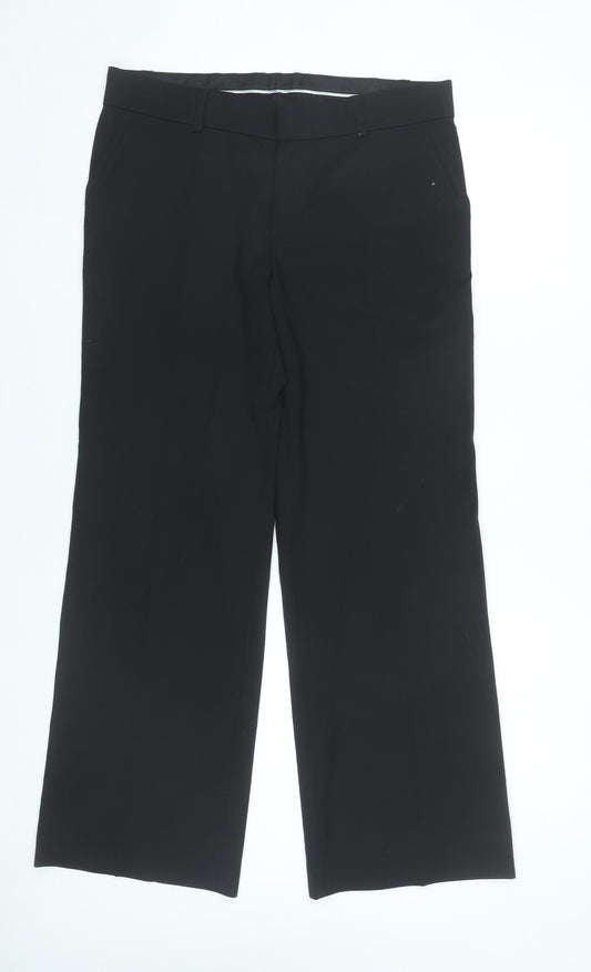 Womens UK Size 12 Mexx Regular Fit Dress Pants Black Trousers