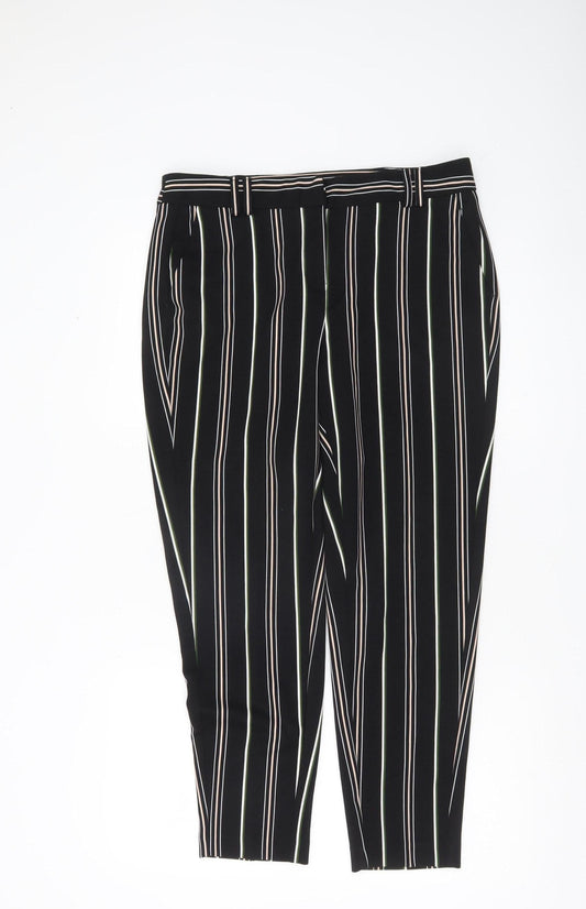 Womens UK Size 12 Dorothy Perkins Slim Fit BusinessCasualWorkwear Black Trousers
