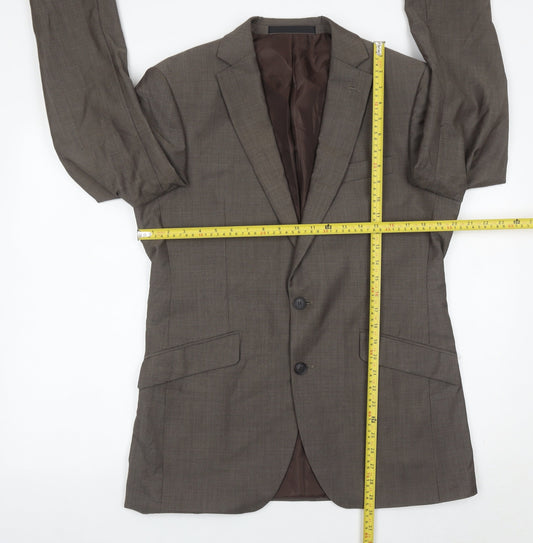 Mens UK Size 40 Marks and Spencer Regular Brown Suit Jacket