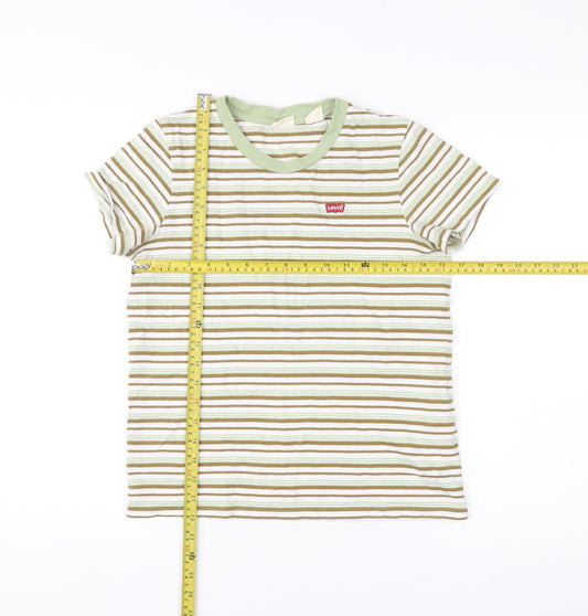 Womens UK Size XS Levi's Multicoloured Ringer T-Shirt