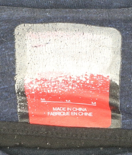 Nike Men's Blue Full Zip Basic Jacket Size M Cotton Blend