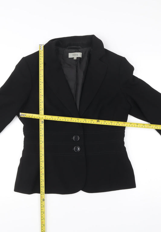 Marks and Spencer Women’s Black Size 12 Tailored Blazer Jacket