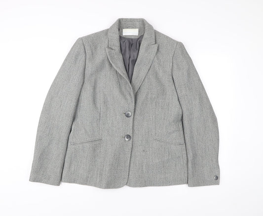 Womens UK Size 16 AMARANTO Regular Grey Blazer
