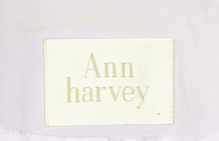 Ann Harvey Womens Purple Silk Plus Size 22 Single Breasted Suit Jacket