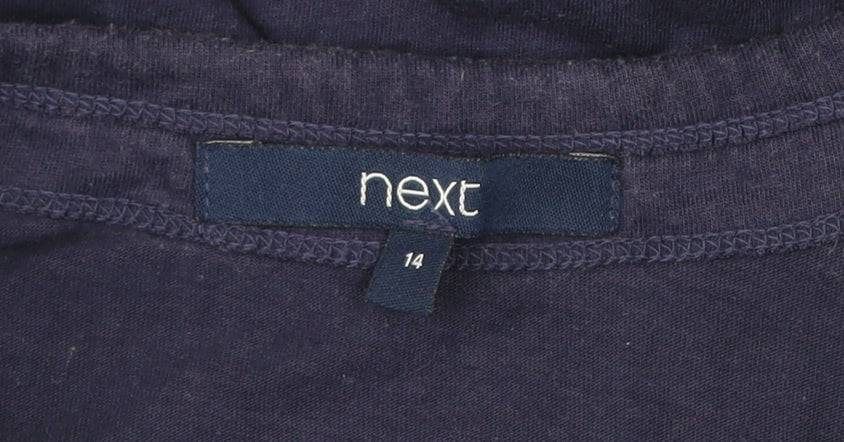 Womens UK Size 14 NEXT Blue Basic T-Shirt